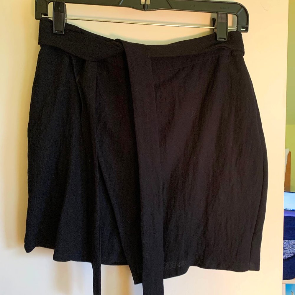 Black Skirt with Tie